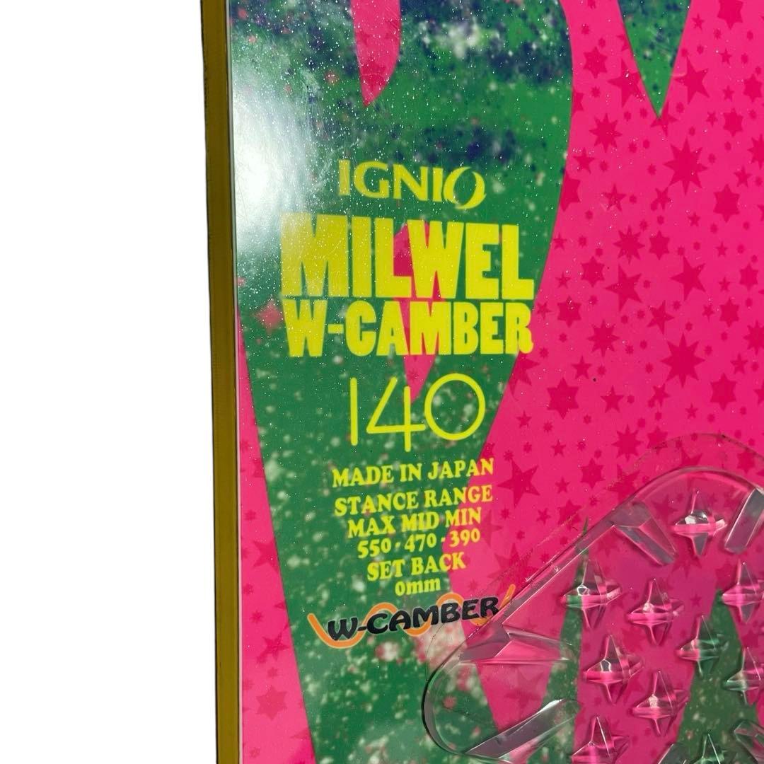 美品　IGNIO MILWEL W-CAMBER 140cm ビンディング