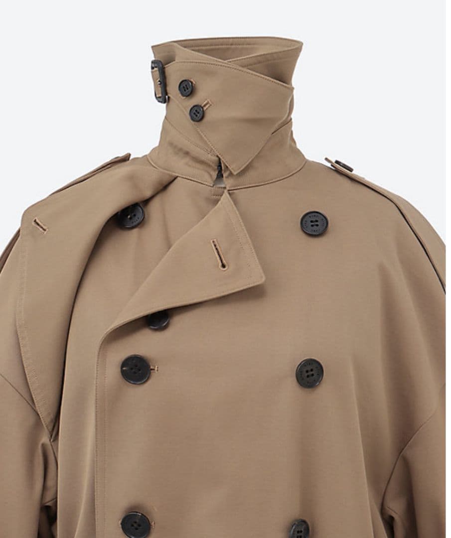 値下【サイズ3】HYKEハイク2wayトレンチコート(着脱可能な起毛ライナー付)