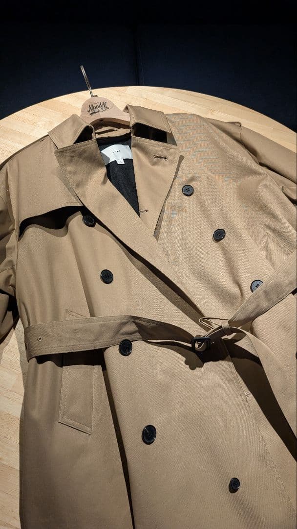 値下【サイズ3】HYKEハイク2wayトレンチコート(着脱可能な起毛ライナー付)