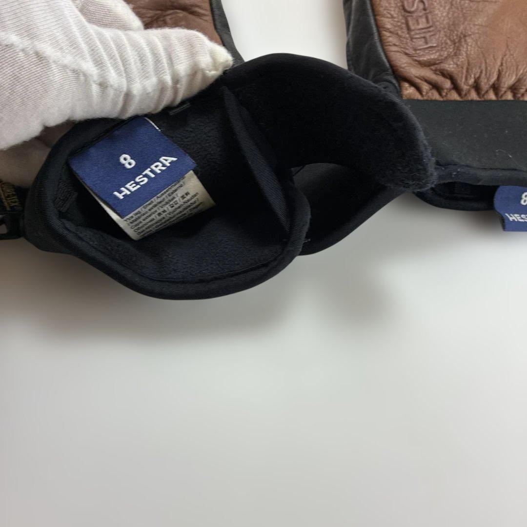 HESTRAスキーグローブ サイズ8 ブラウン/ブラック