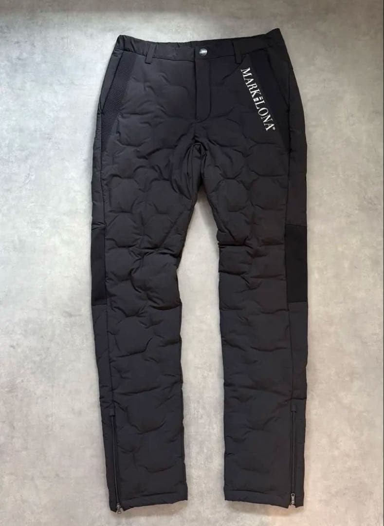 美品 ★ MARK&LONA ダウンパンツ 防寒 冬 マーク&ロナ 黒 正規品