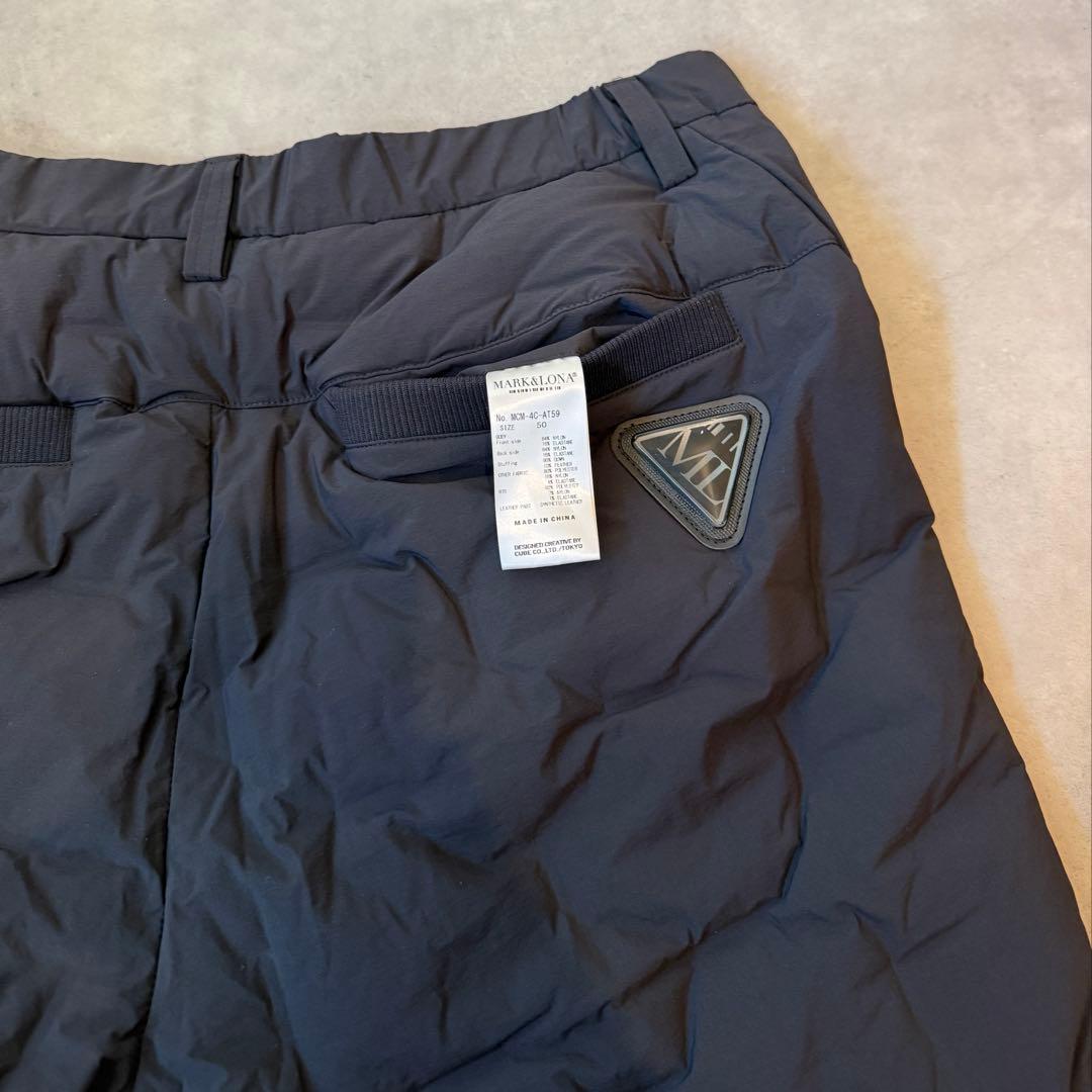 美品 ★ MARK&LONA ダウンパンツ 防寒 冬 マーク&ロナ 黒 正規品