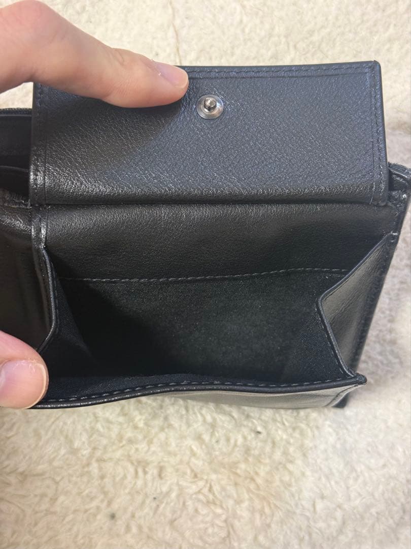 Dior 二つ折り財布 オブリーク ブラック