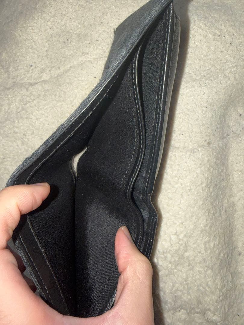 Dior 二つ折り財布 オブリーク ブラック