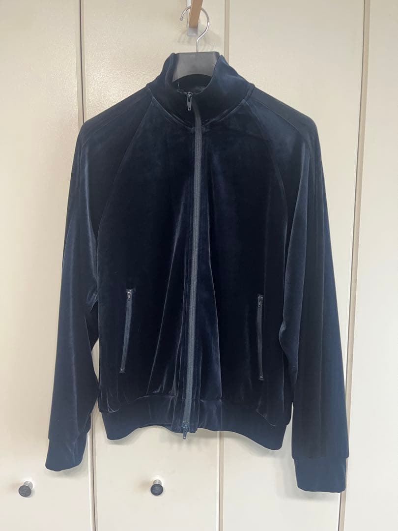 adam et rope ルーズシルエット ベロア トラックジャケット