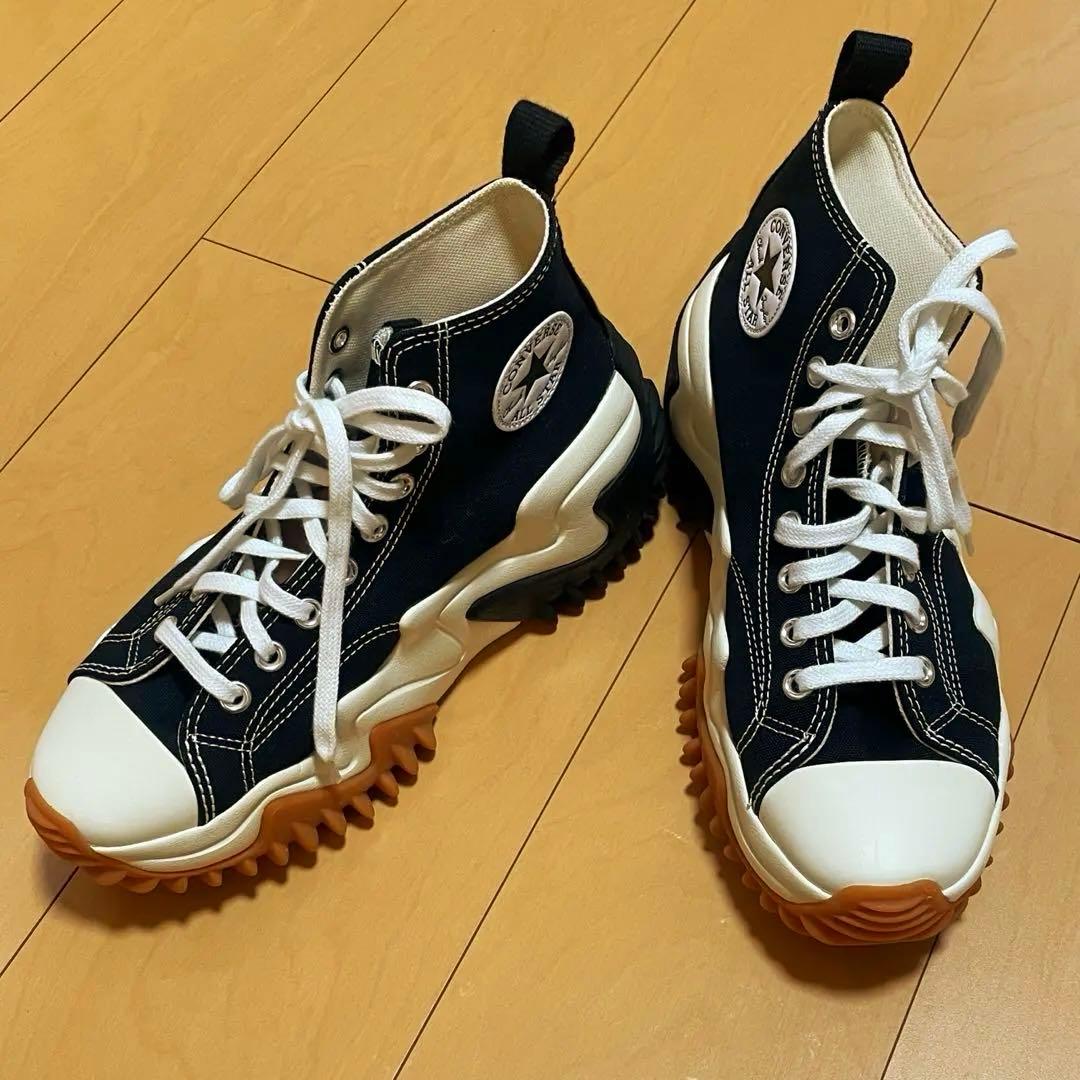 新品未使用/25.5 Converse ランスターモーション ハイカットブラック