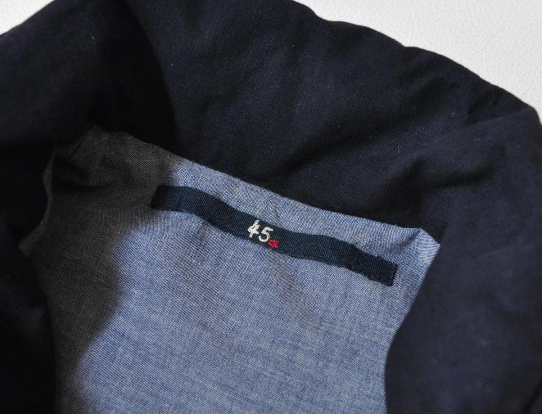 45R インディゴ ダウンベスト