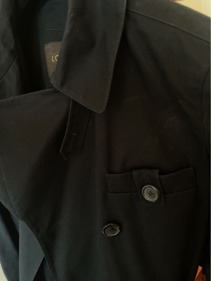 【LOUIS VUITTON】ルイ・ヴィトン　トレンチコート38 黒