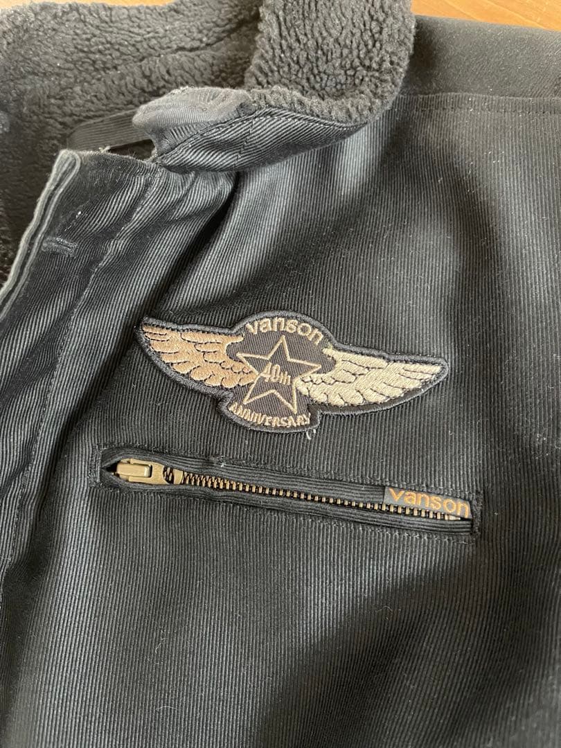 VANSON バンソン　40周年　デッキジャケット　裏ボア