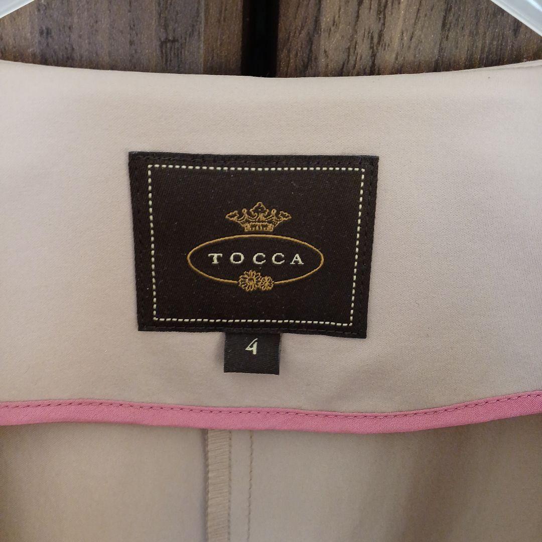 TOCCA TORCH 洗える　ノーカラー スプリングコート 　サイズ4