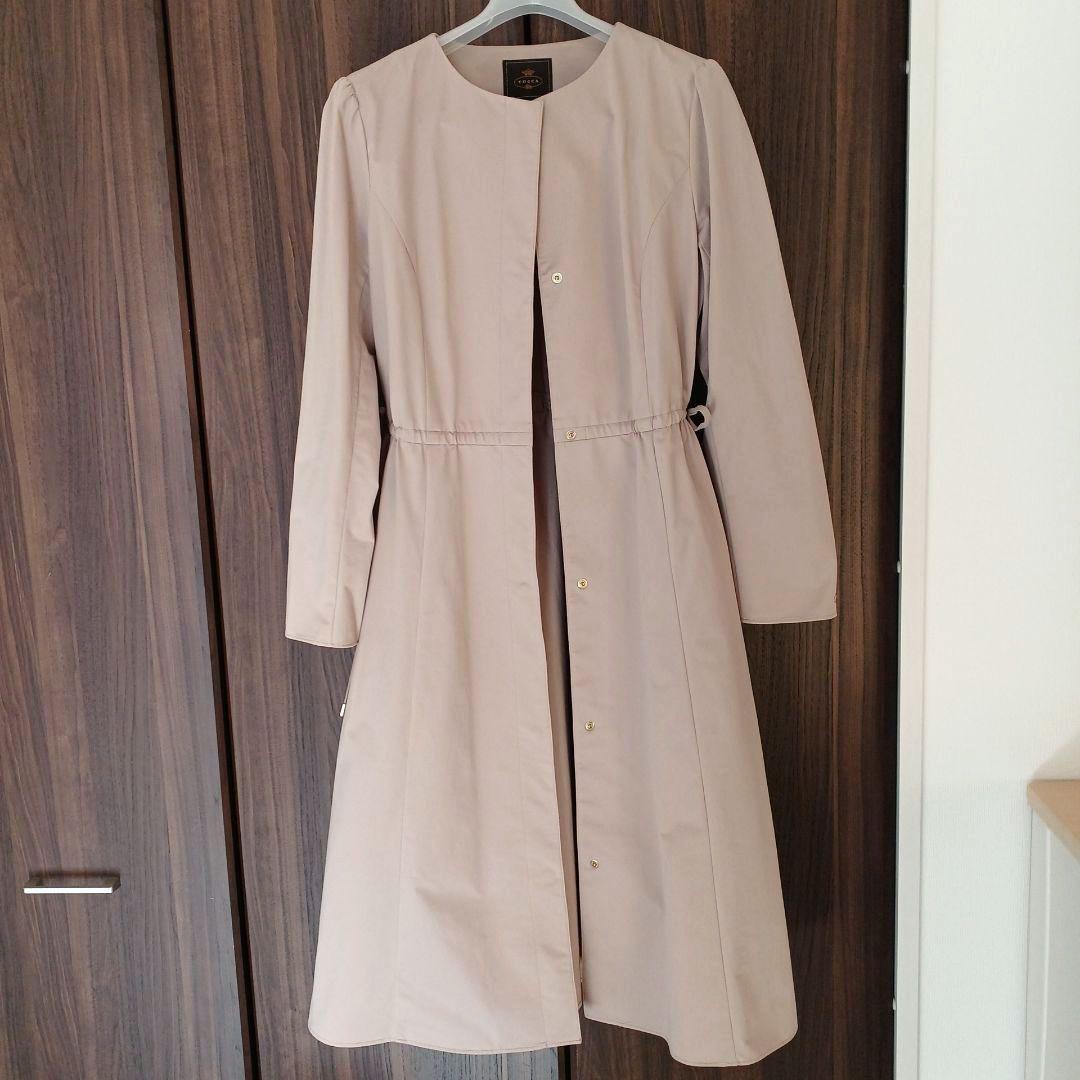 TOCCA TORCH 洗える　ノーカラー スプリングコート 　サイズ4