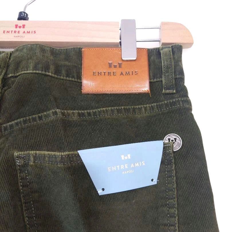 ENTRE AMIS アントレアミ コーデュロイパンツ カーキ ハンガー付 31
