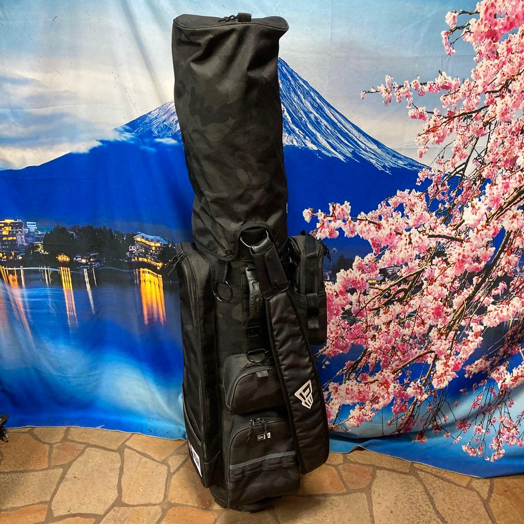 寶BU-1093 ［美品］NEWERA キャディバッグ ブラック 迷彩柄