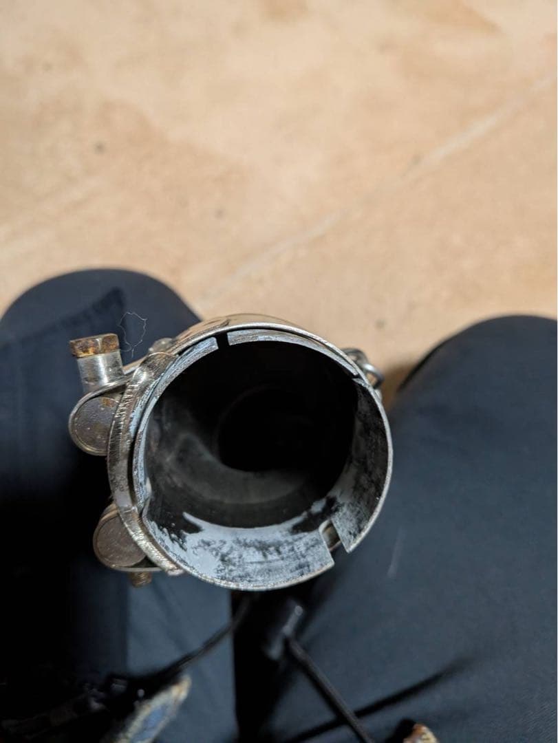 zx25r 4rr用 マフラー 中間パイプ付き