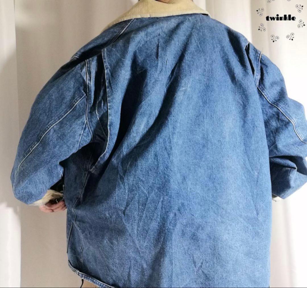 希少 80s L.L.bean デニムハンティングジャケット 古着 N590