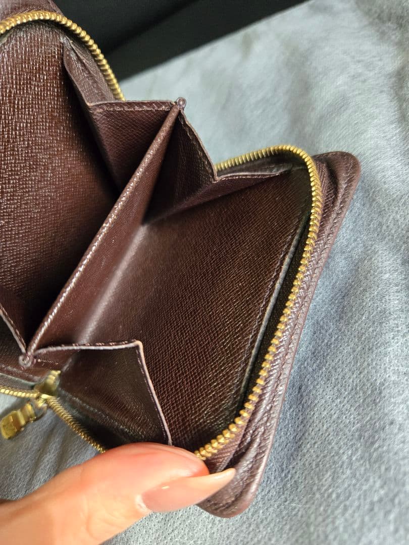 美品Louis Vuitton ルイヴィトン コンパクト 二つ折り財布 ダミエ