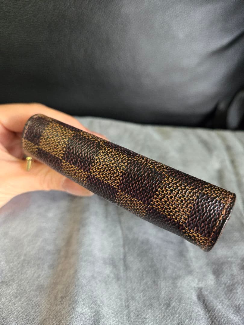 美品Louis Vuitton ルイヴィトン コンパクト 二つ折り財布 ダミエ