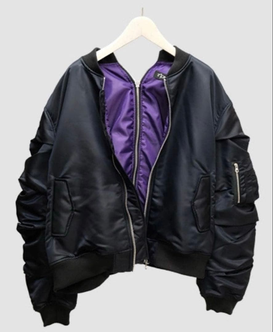 27CIRCUS 黒紫 MA-1 ジャケット Mサイズ 平本蓮