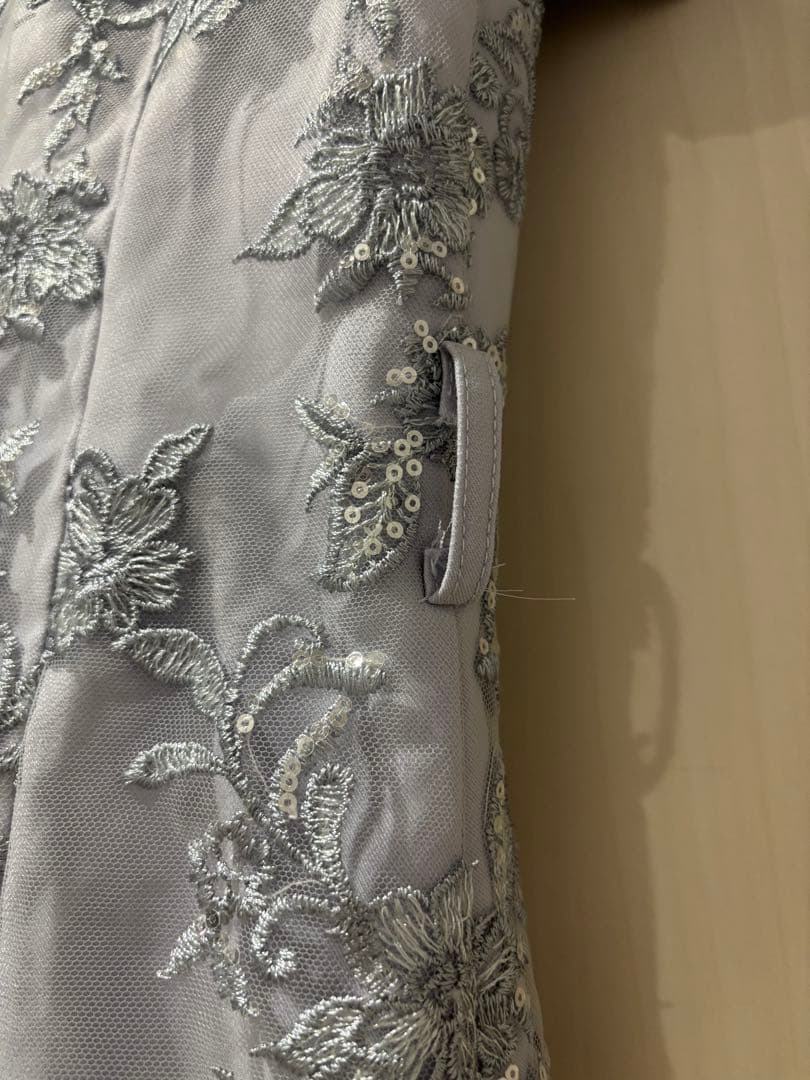 ジュエルズ JEWELS 刺繍ドレス ブルー キャバドレス　Mサイズ