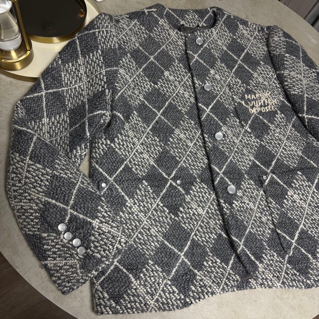 未使用　ルイヴィトン　シックカラーレス ウールジャケット　ツイード　97.6万円