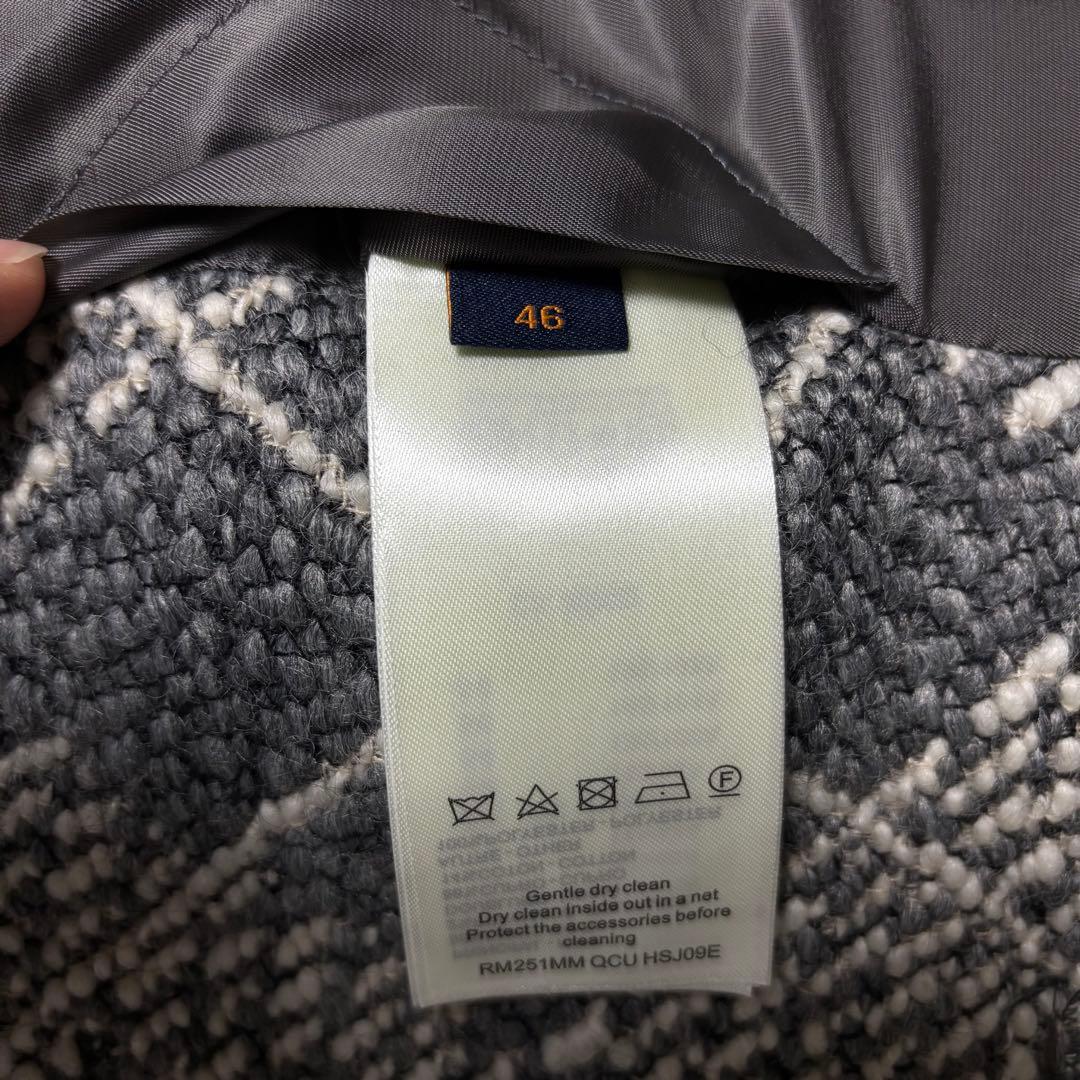 未使用　ルイヴィトン　シックカラーレス ウールジャケット　ツイード　97.6万円