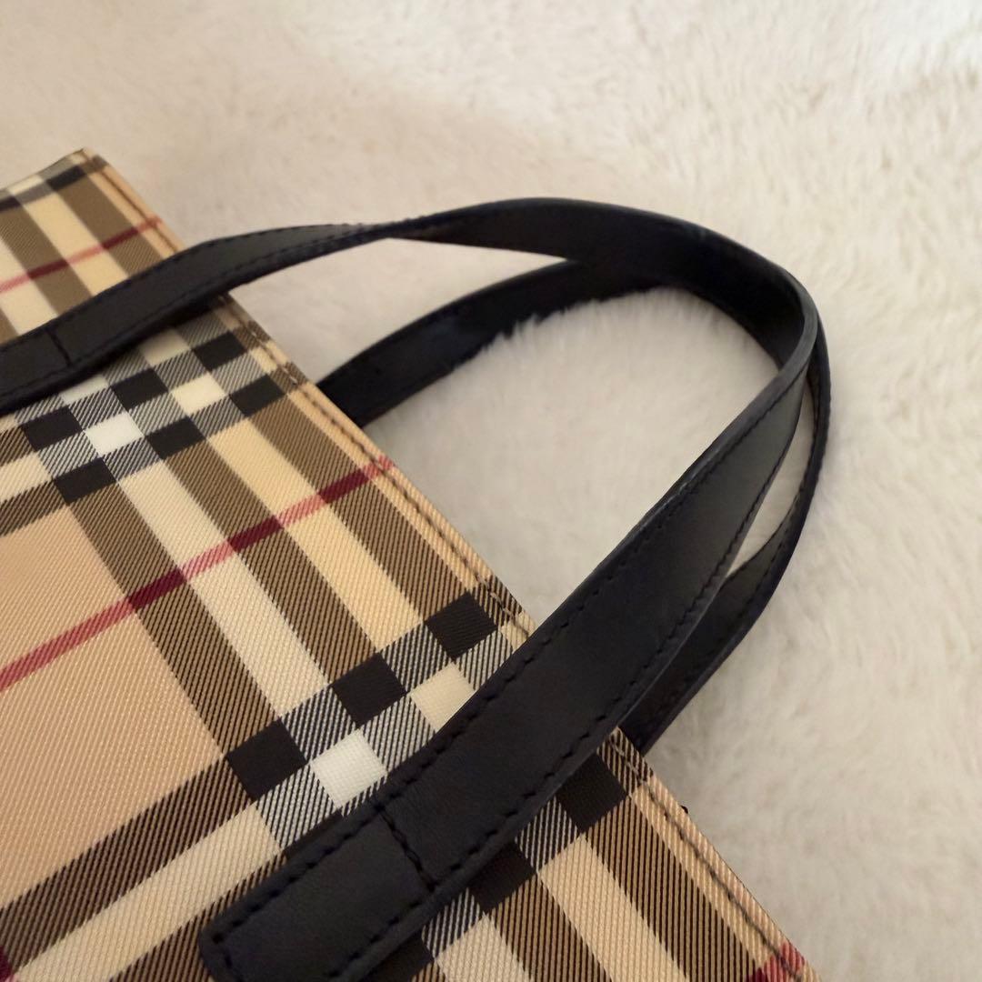 Burberry バーバリーロンドン トートバッグ ノバチェック PVC