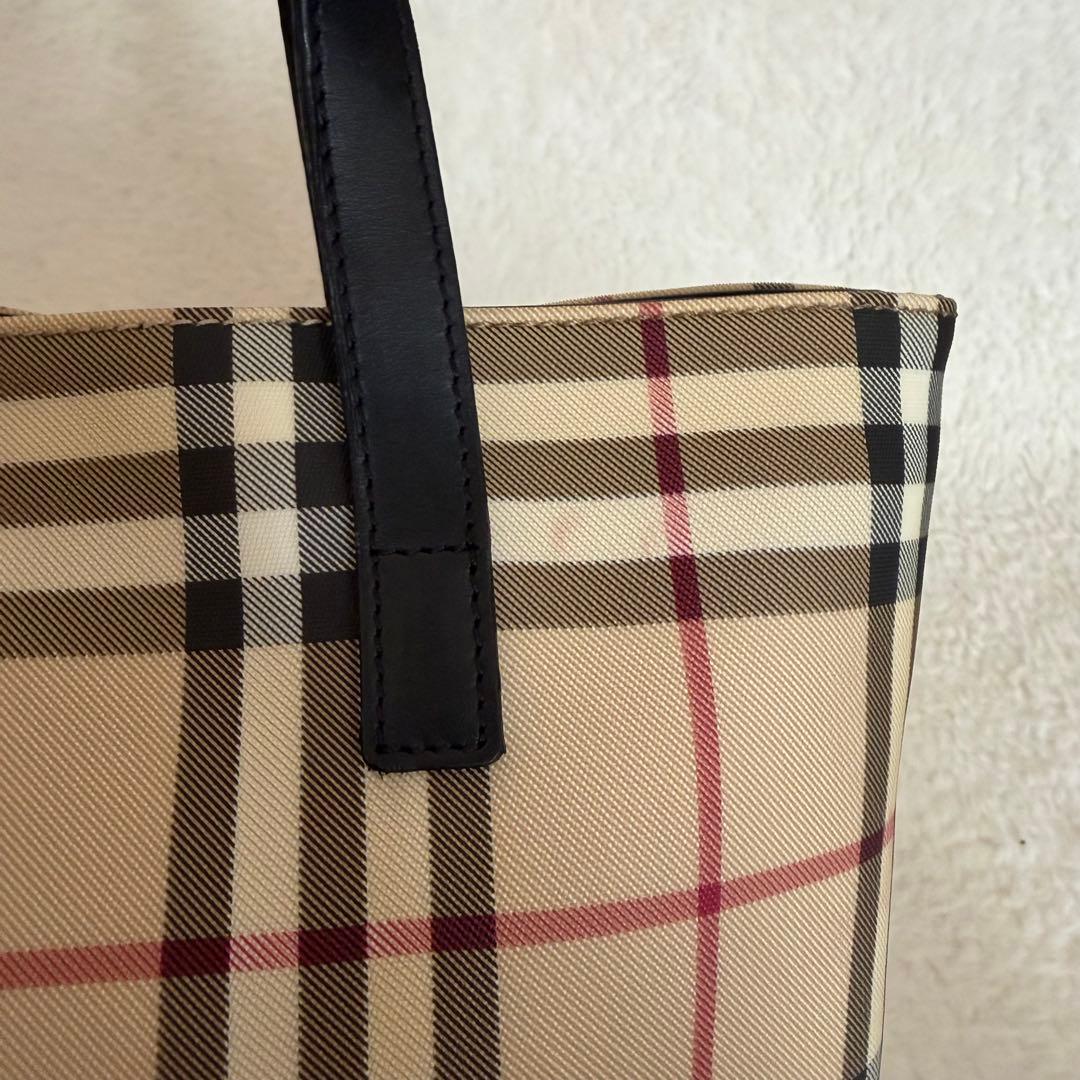 Burberry バーバリーロンドン トートバッグ ノバチェック PVC