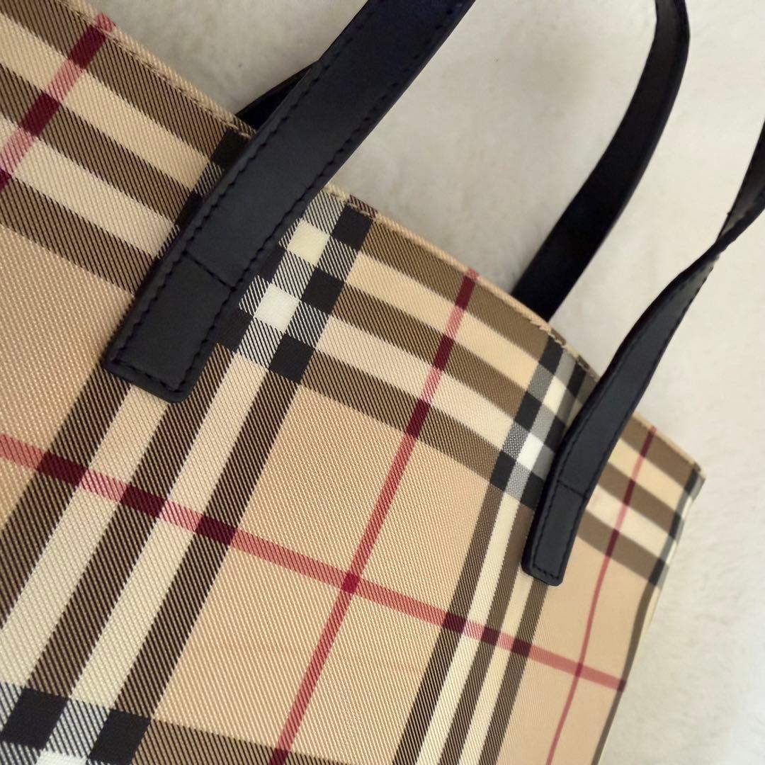 Burberry バーバリーロンドン トートバッグ ノバチェック PVC