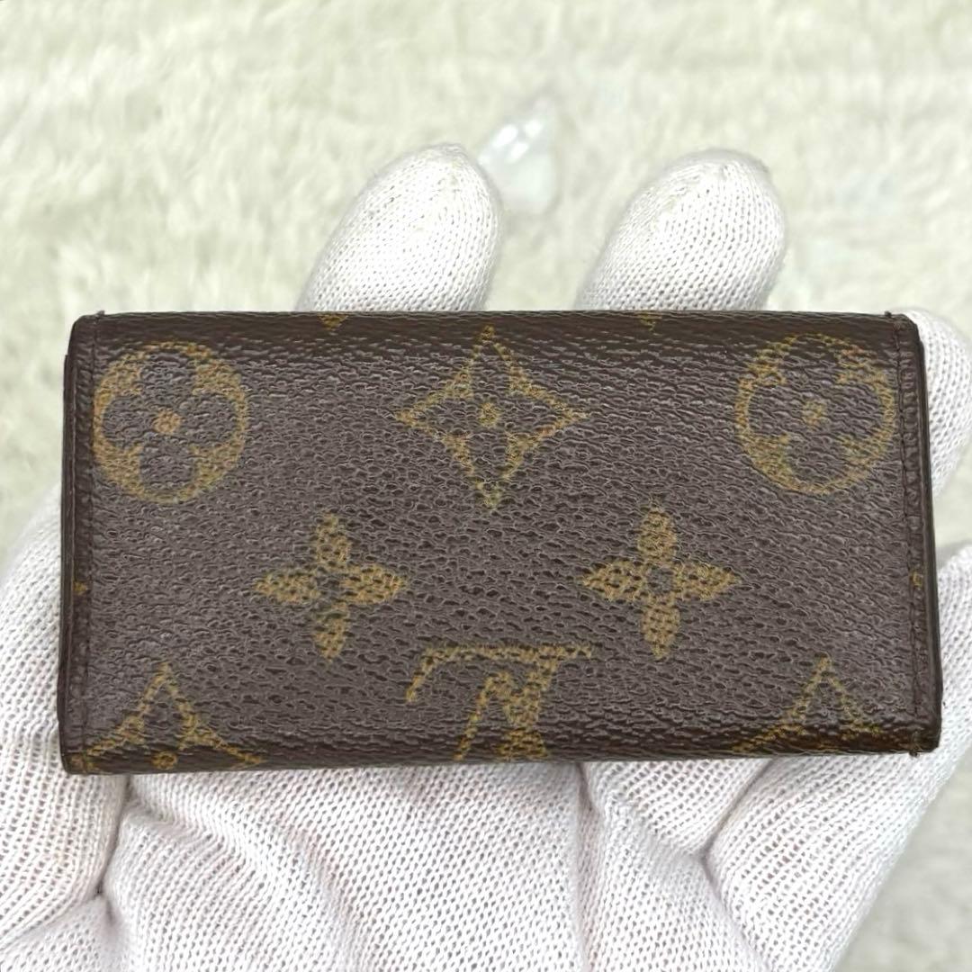美品 ルイヴィトン ミュルティクレ4 フューシャ モノグラム キーケース