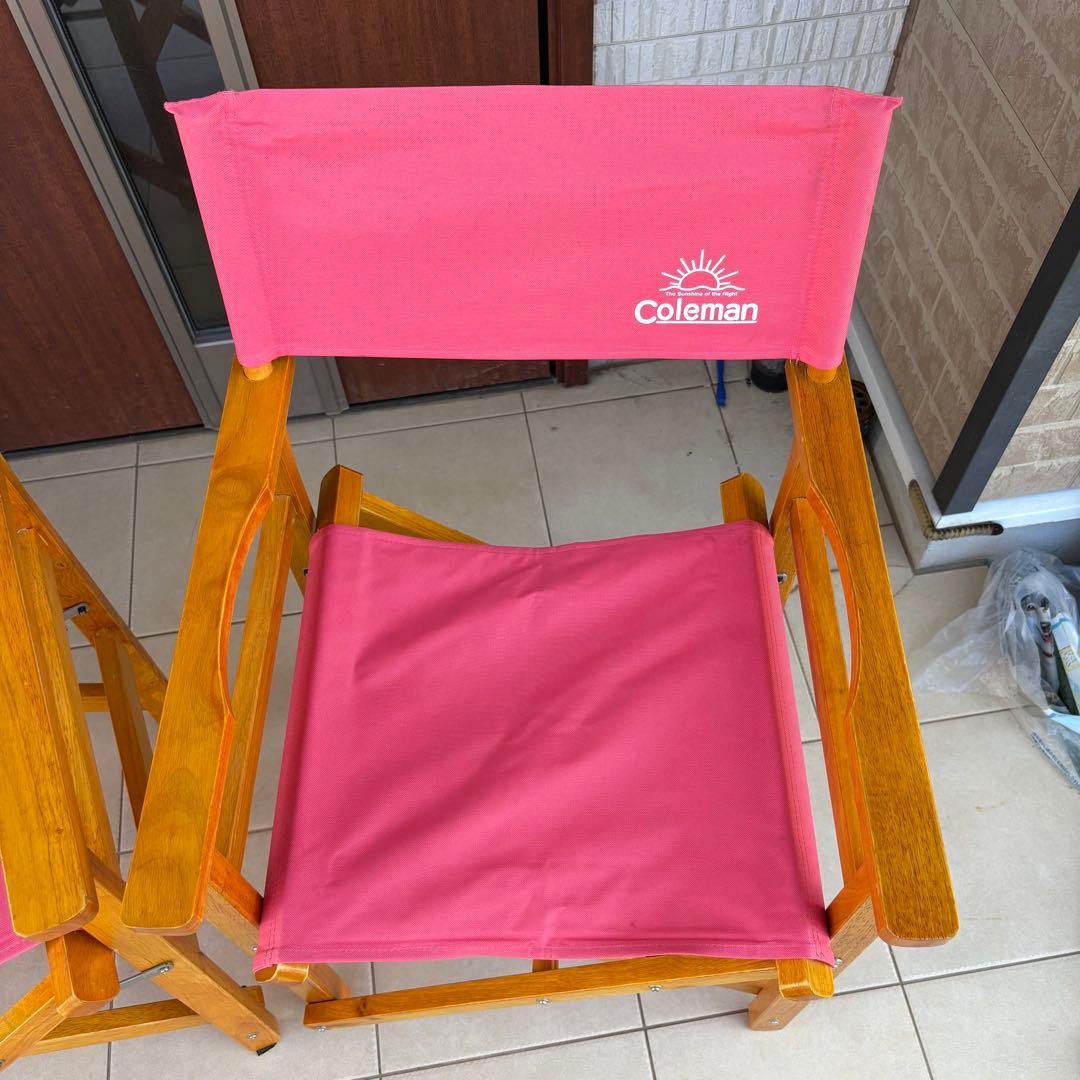 テーブル・チェア・ハンモック Coleman WOOD CHAIR CLASSIC STRAWBERRY