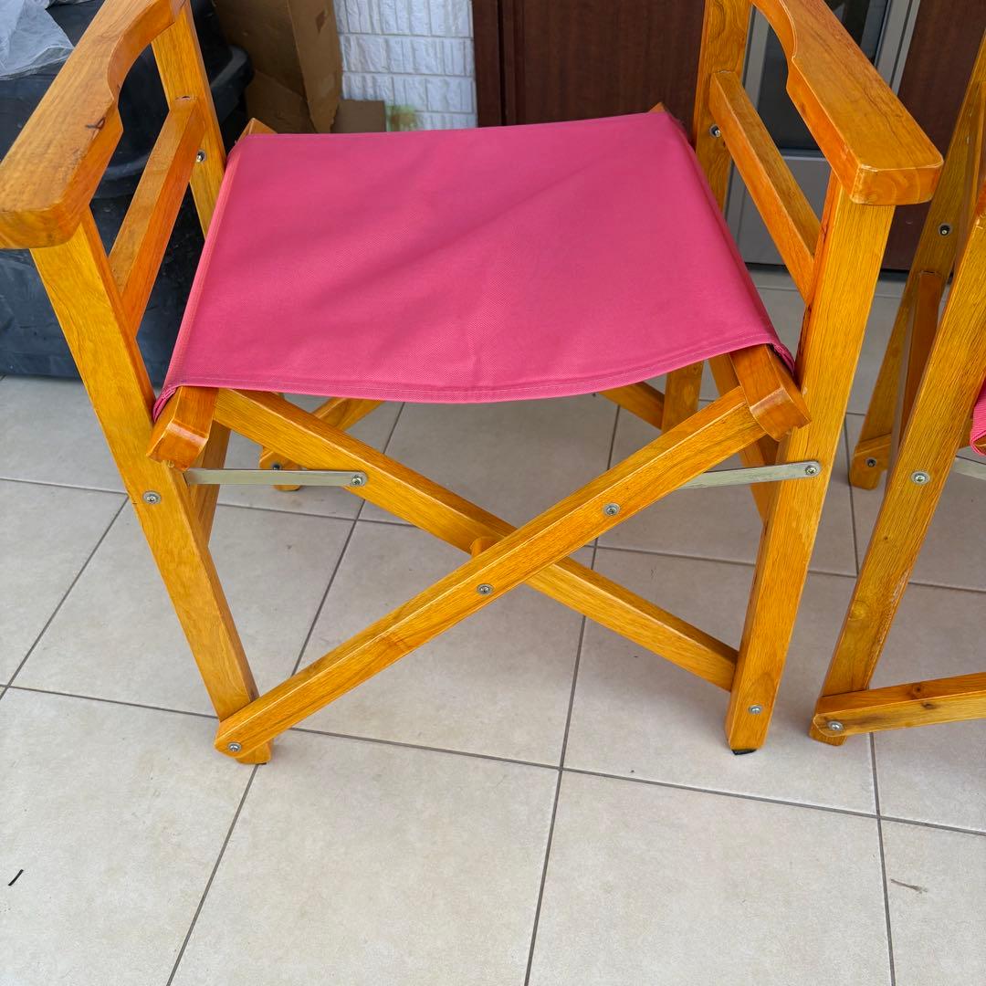 テーブル・チェア・ハンモック Coleman WOOD CHAIR CLASSIC STRAWBERRY