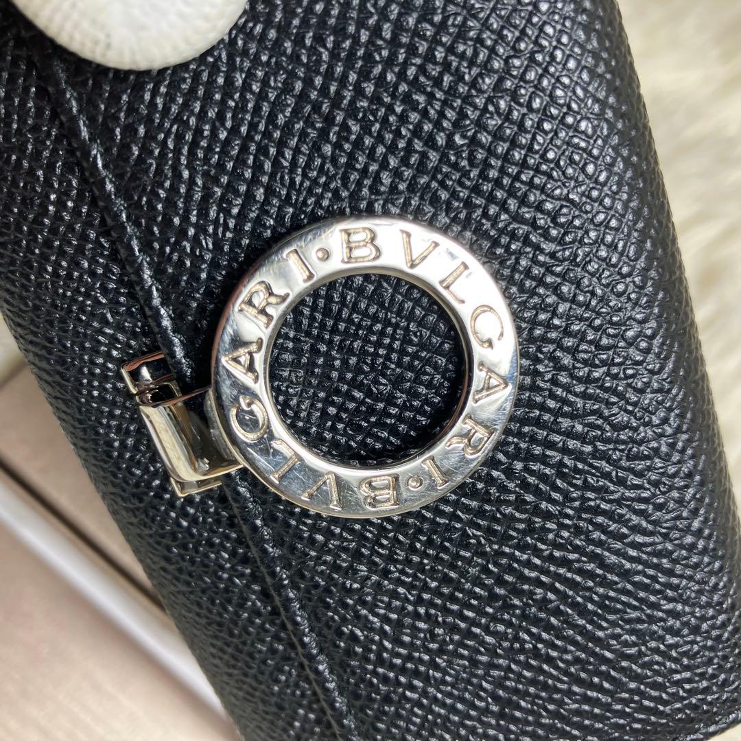 【極美品】 ブルガリ キーケース ビーゼロワン ロゴクリップ