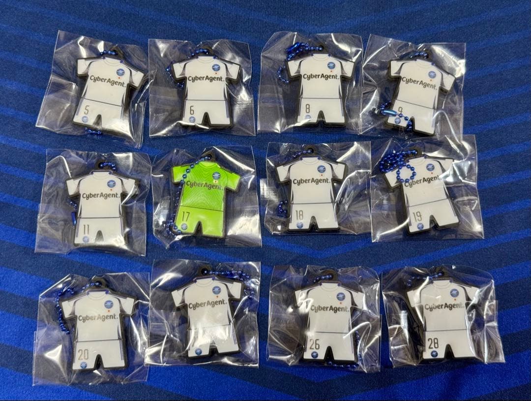 個別可　FC町田ゼルビア ACLE限定ユニフォーム型キーホルダー 24個セット