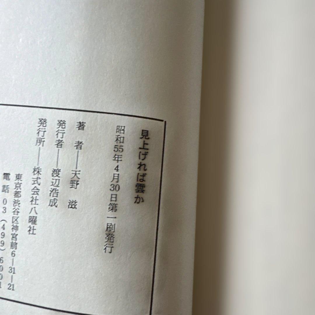 「見上げれば雲か」 天野滋