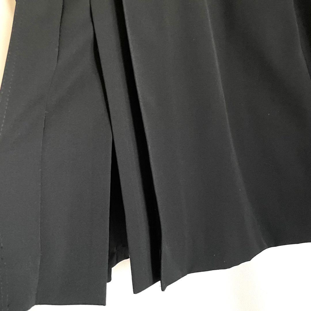 昭和レトロ　オーダーメイド　ステンカラーロングコート　高級ウールギャバ　黒