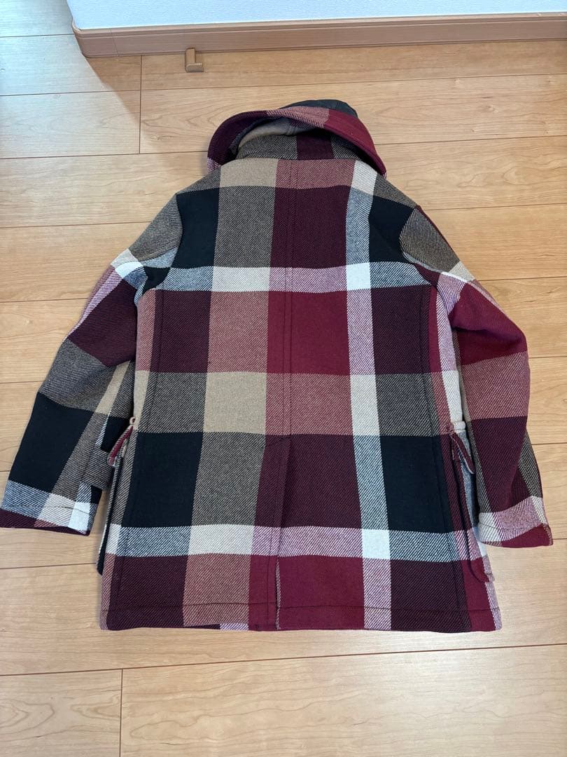 美品★完売品★お洒落BLACK LABEL チェック柄 ダッフルコート定価12万