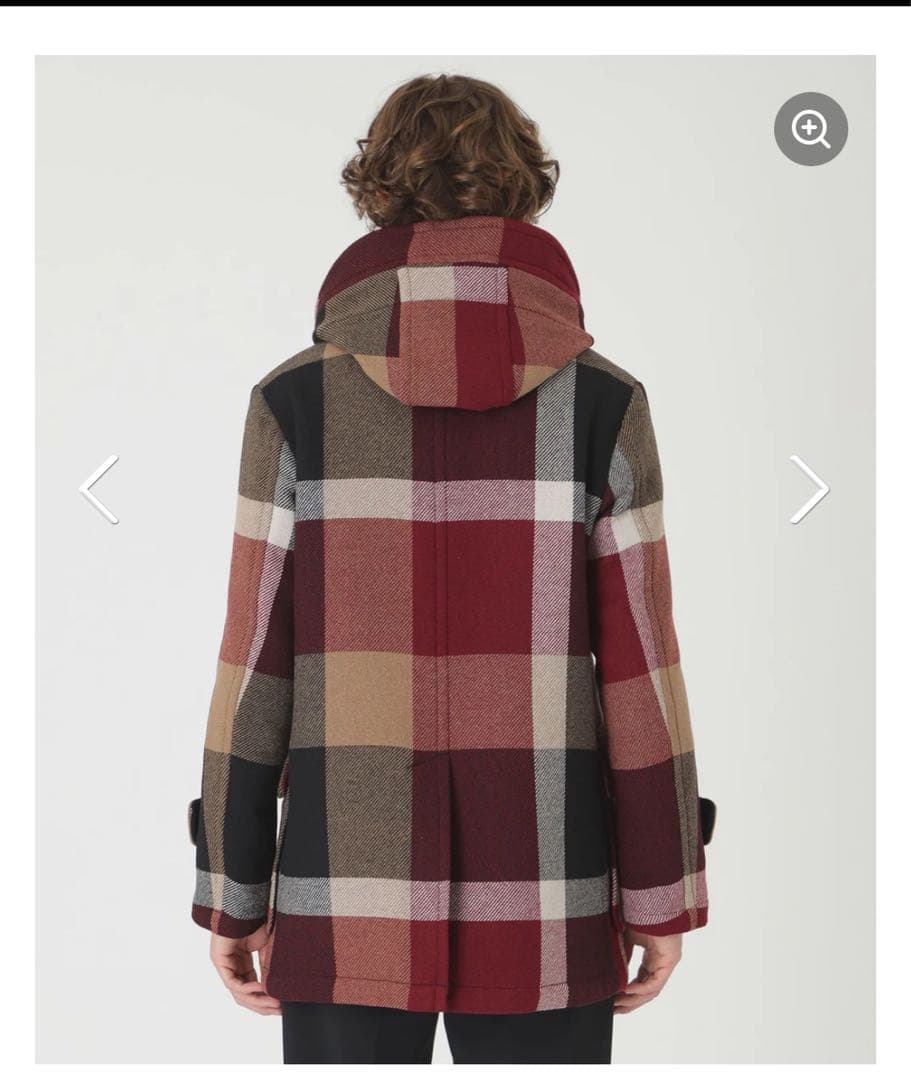 美品★完売品★お洒落BLACK LABEL チェック柄 ダッフルコート定価12万