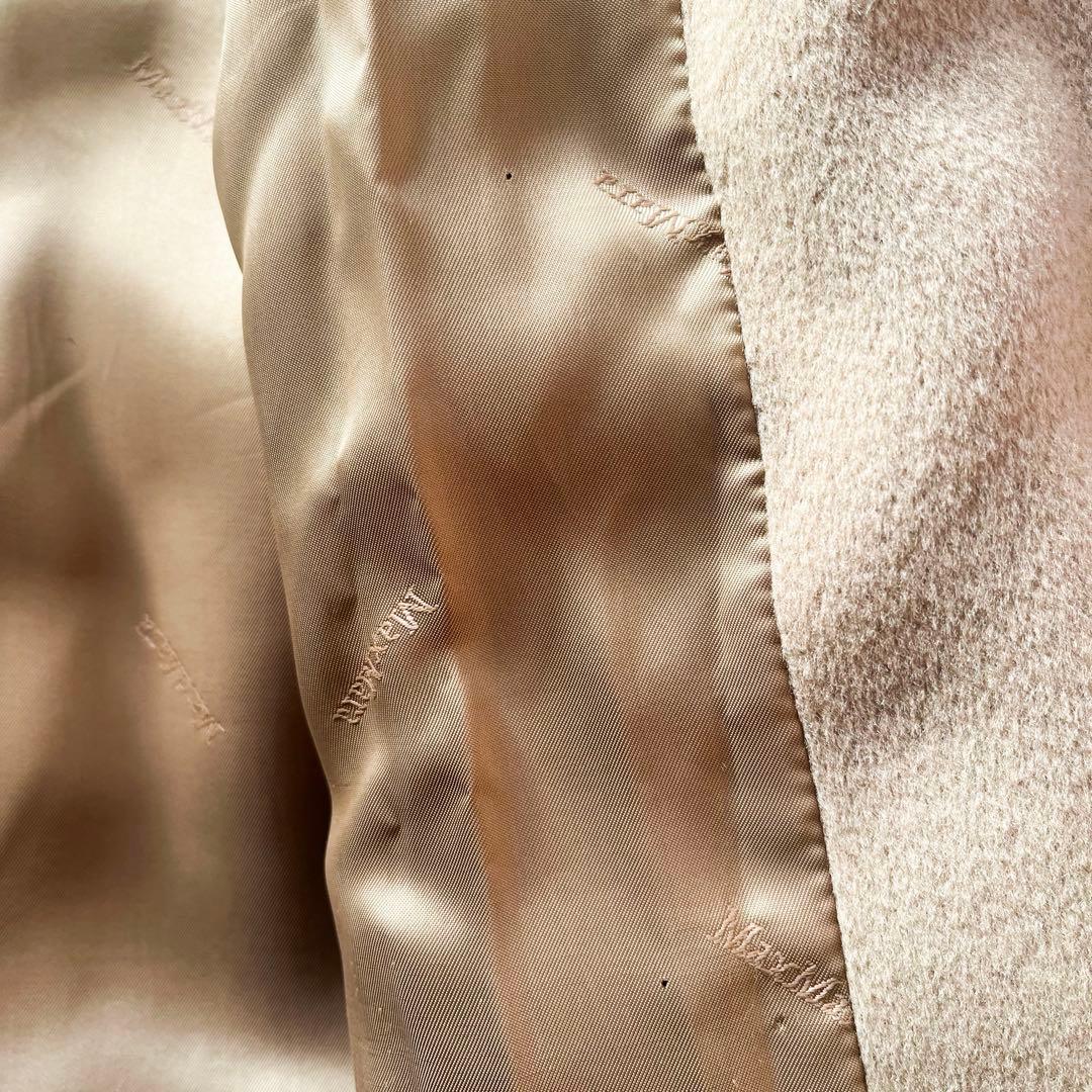 MAXMARA マダムアイコン ロングコート カシミヤ混 襟 キャメル 36