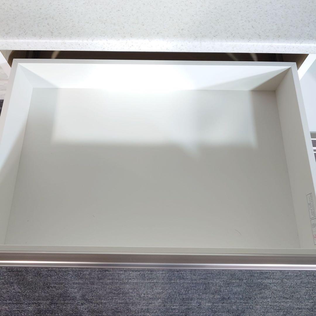 ニトリ キッチンボード アルミナ2 幅100cm カップボード 食器棚 I065