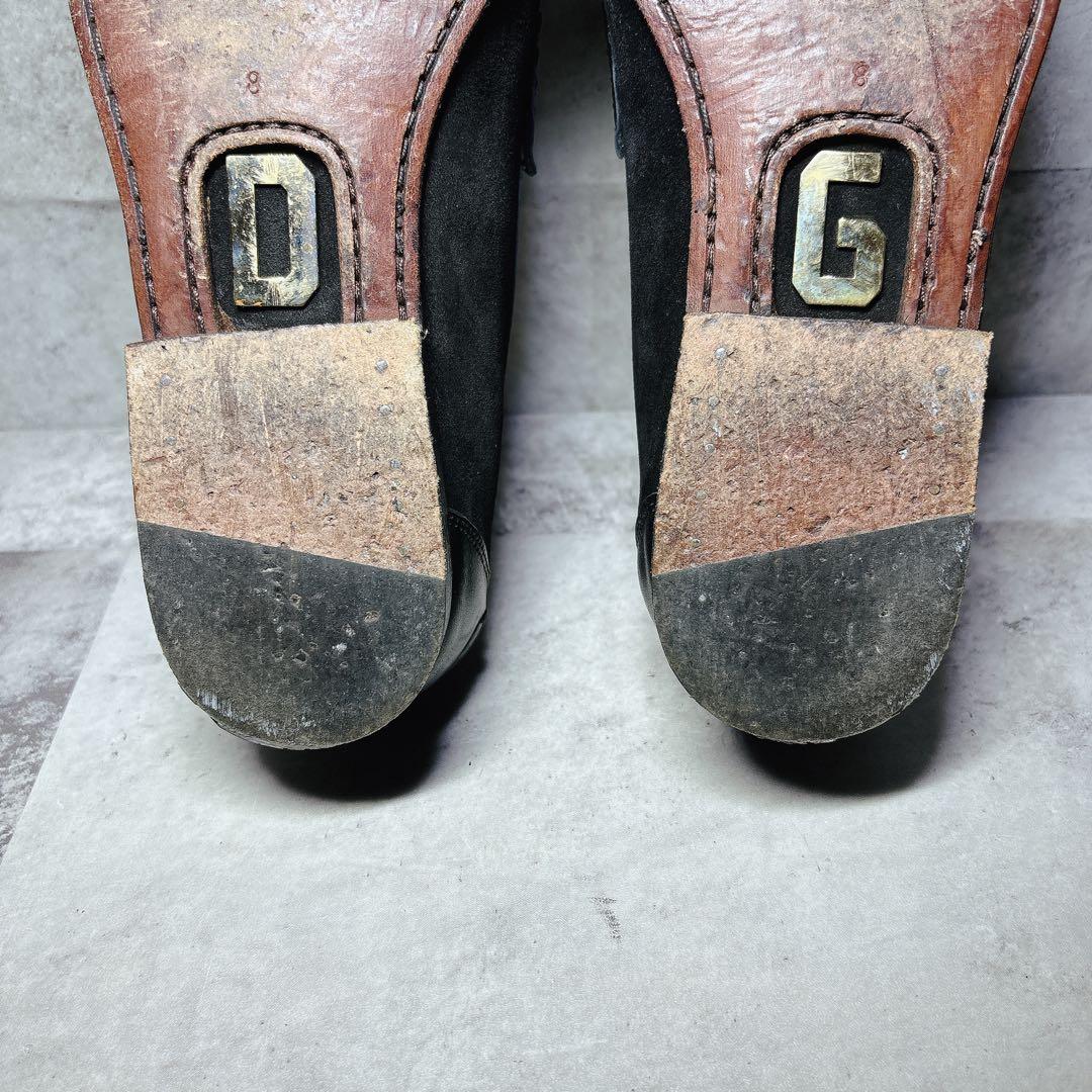 美品 ドルチェ&ガッバーナ ローファー 8 DG バックル ブラック