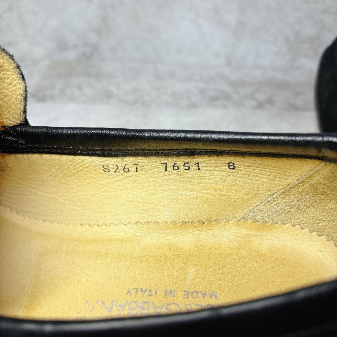 美品 ドルチェ&ガッバーナ ローファー 8 DG バックル ブラック