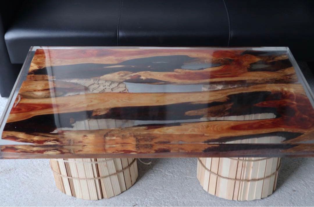 マルガリ太郎【夏の大特価セール】　レジンテーブル　リバーテーブル　貝塚伊吹