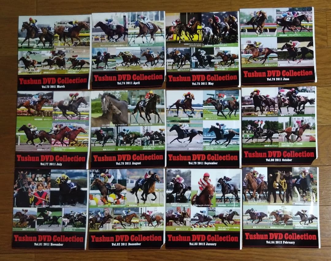 《美品》競馬雑誌『優駿』DVDコレクション（全120本）+その他DVD