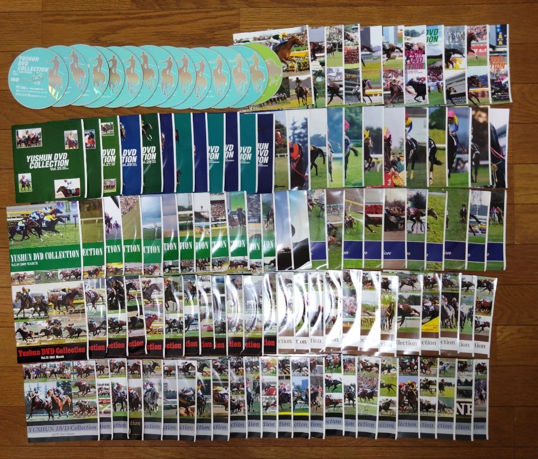 《美品》競馬雑誌『優駿』DVDコレクション（全120本）+その他DVD