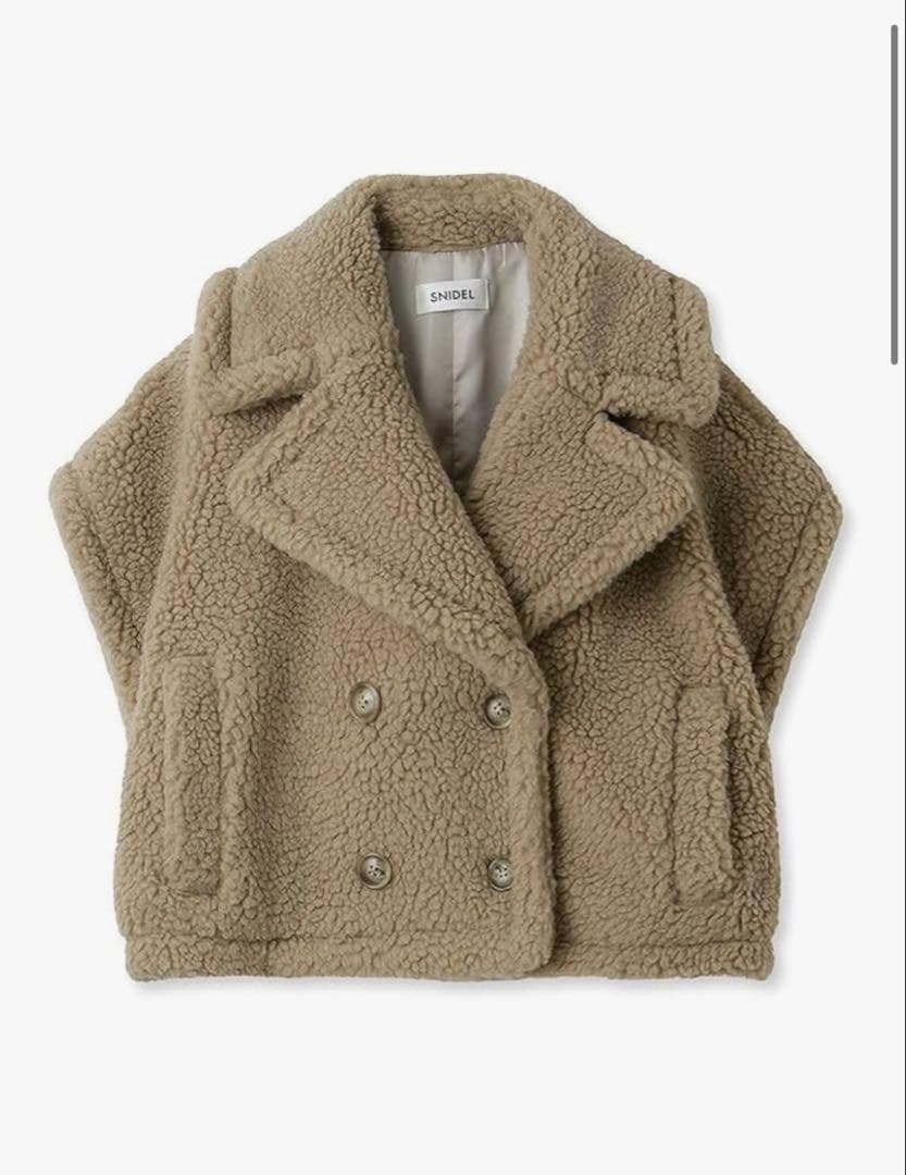 SNIDEL（スナイデル）　ケープショートボアジャケット