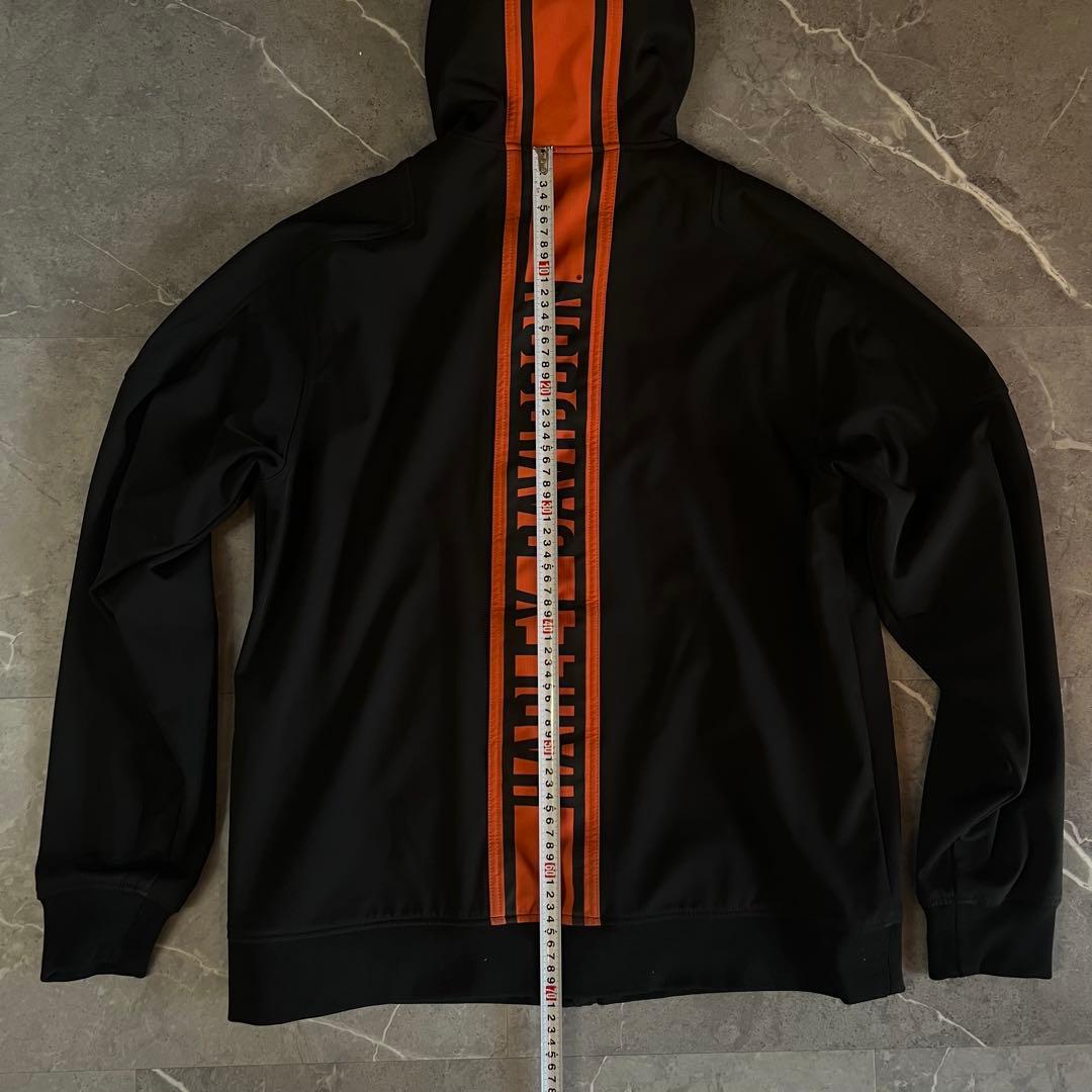 ハーレーダビッドソン バーティカルストライプフーデッドストレッチジャケット　L