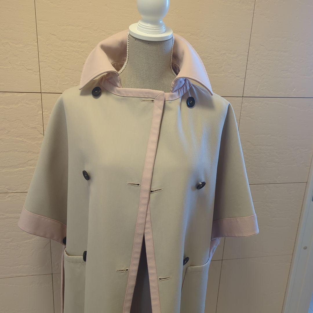 最終価格！【美品】Max Mara白タグ【リバーシブル】ケープコート ポンチョ