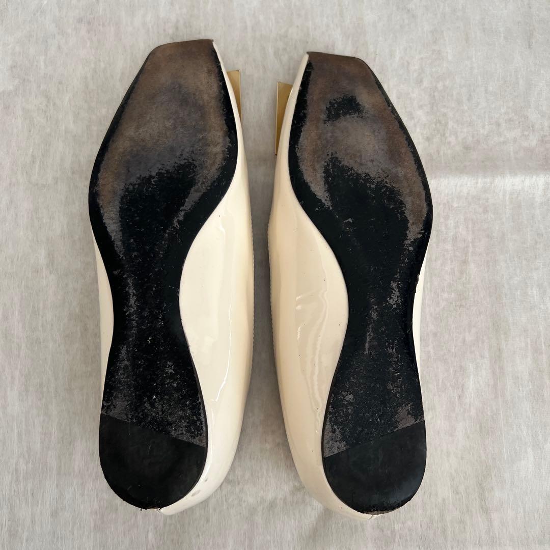 専用＊＊ ロジェヴィヴィエ　トランペット パテントレザー バレリーナ