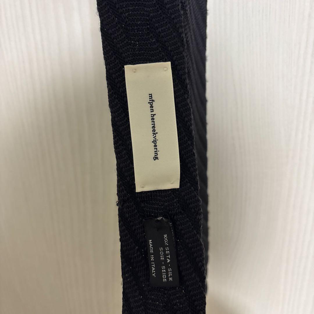 Mfpen エムエフペン ニットシルクタイ Knitted Silk Tie