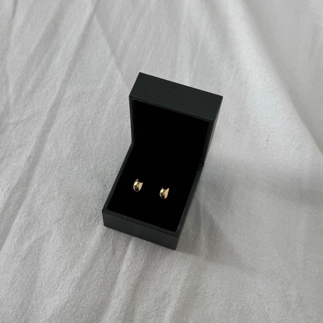 K18YG フープピアス ムーンピアス イエローゴールド 楽天ジュエリー